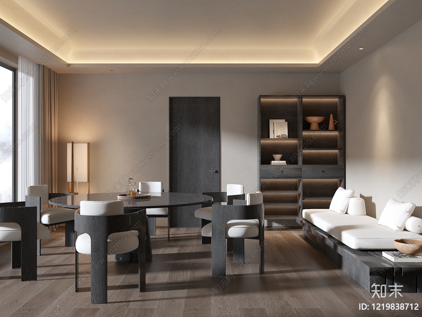 侘寂包厢3D模型下载【ID:1219838712】