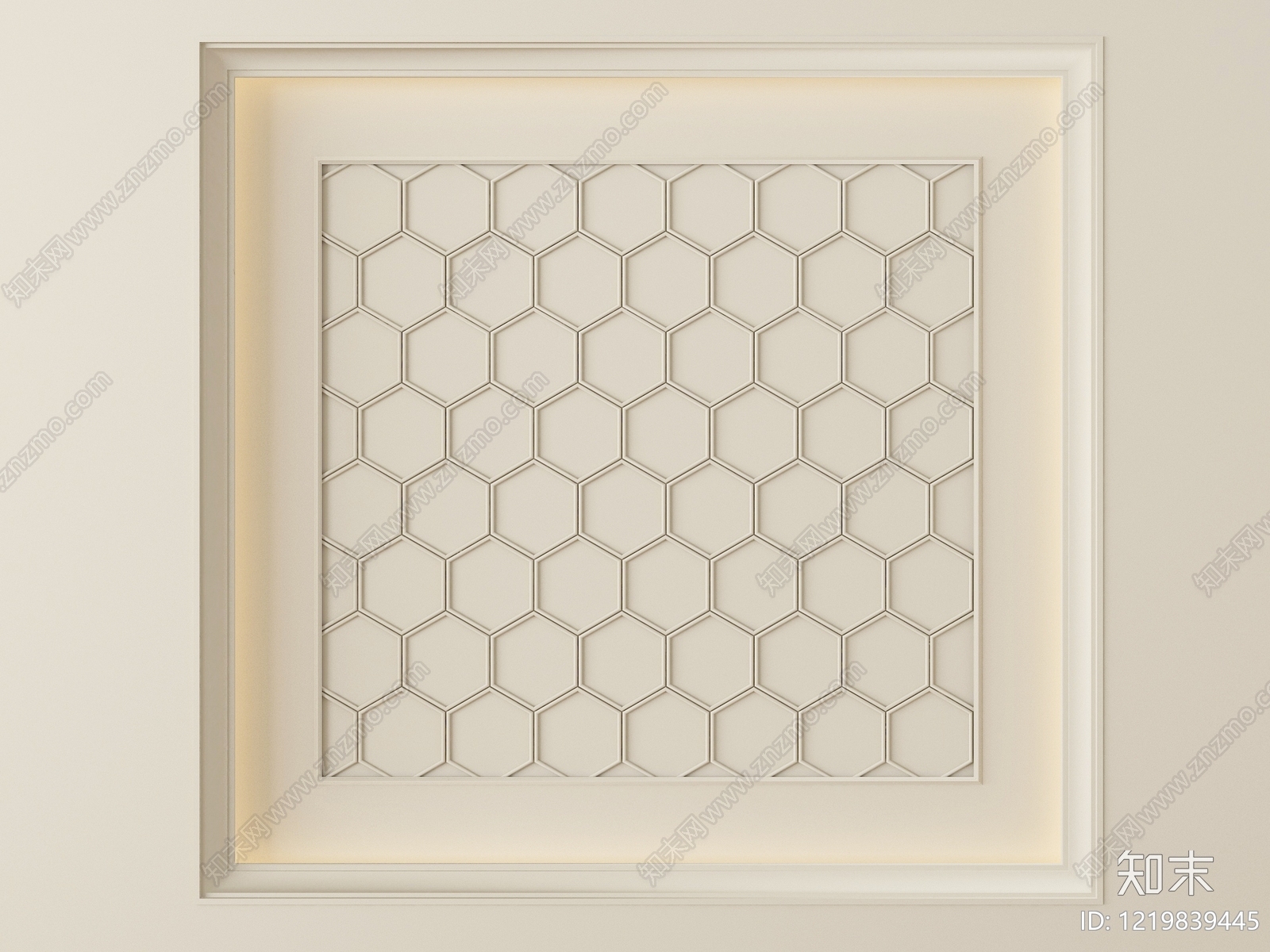 奶油风吊顶3D模型下载【ID:1219839445】