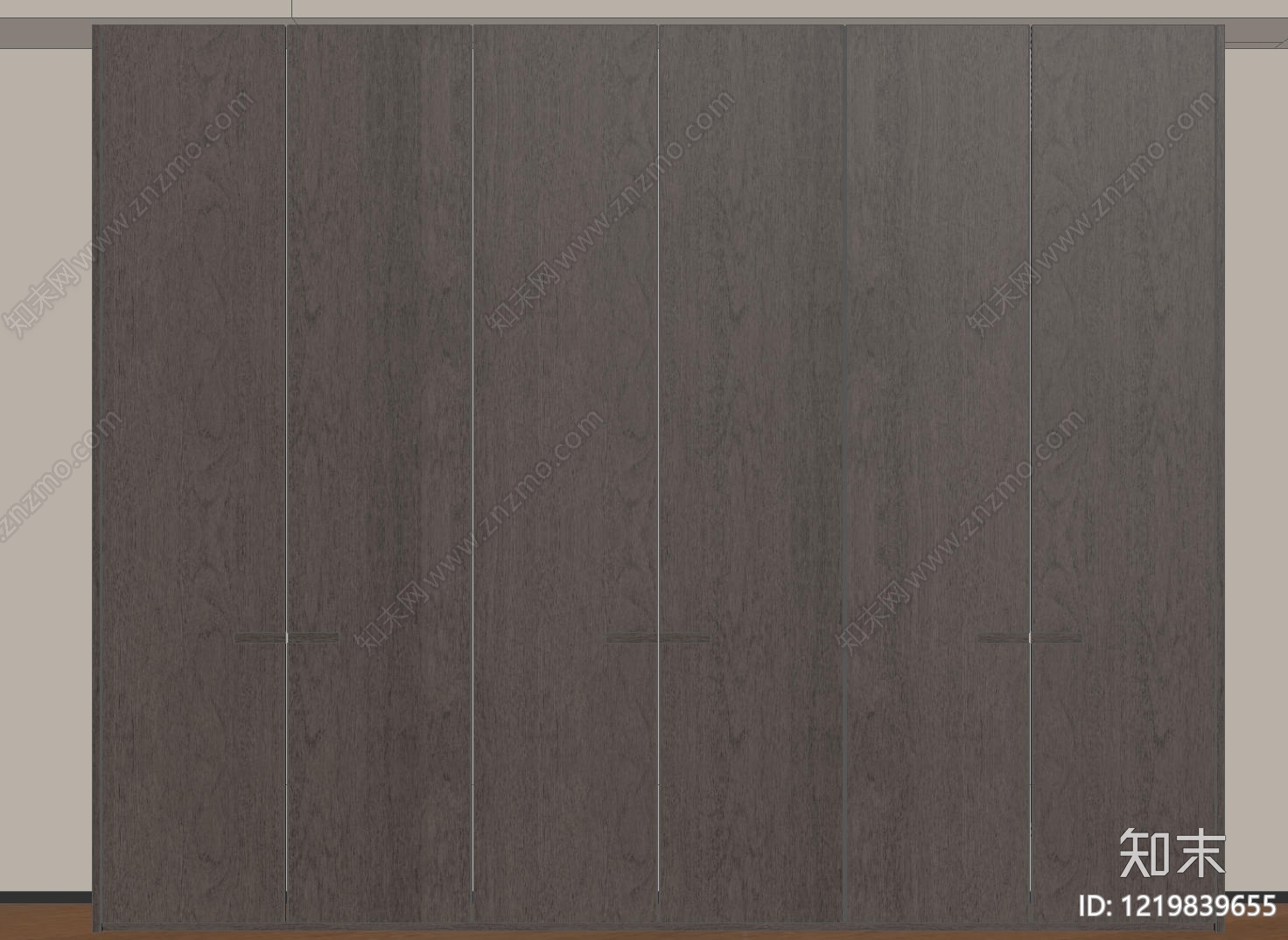 极简衣柜SU模型下载【ID:1219839655】