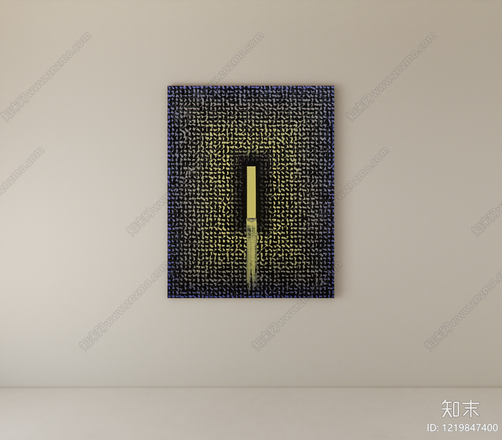 极简挂画SU模型下载【ID:1219847400】