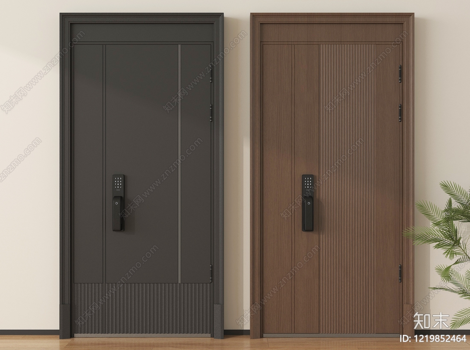 现代简约门组合3D模型下载【ID:1219852464】