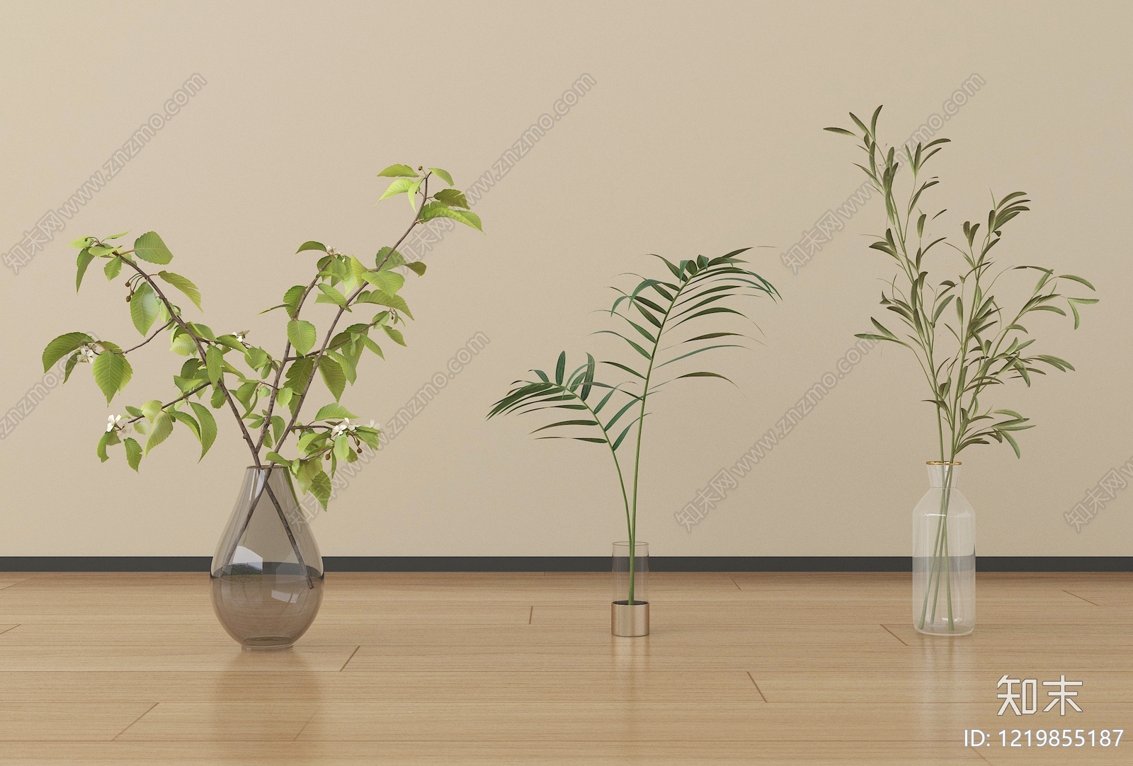 现代简约盆栽SU模型下载【ID:1219855187】