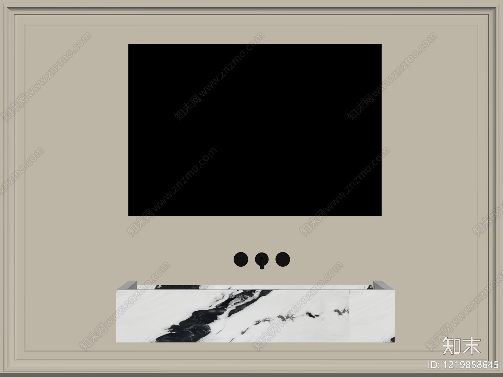 极简洗手台3D模型下载【ID:1219858645】