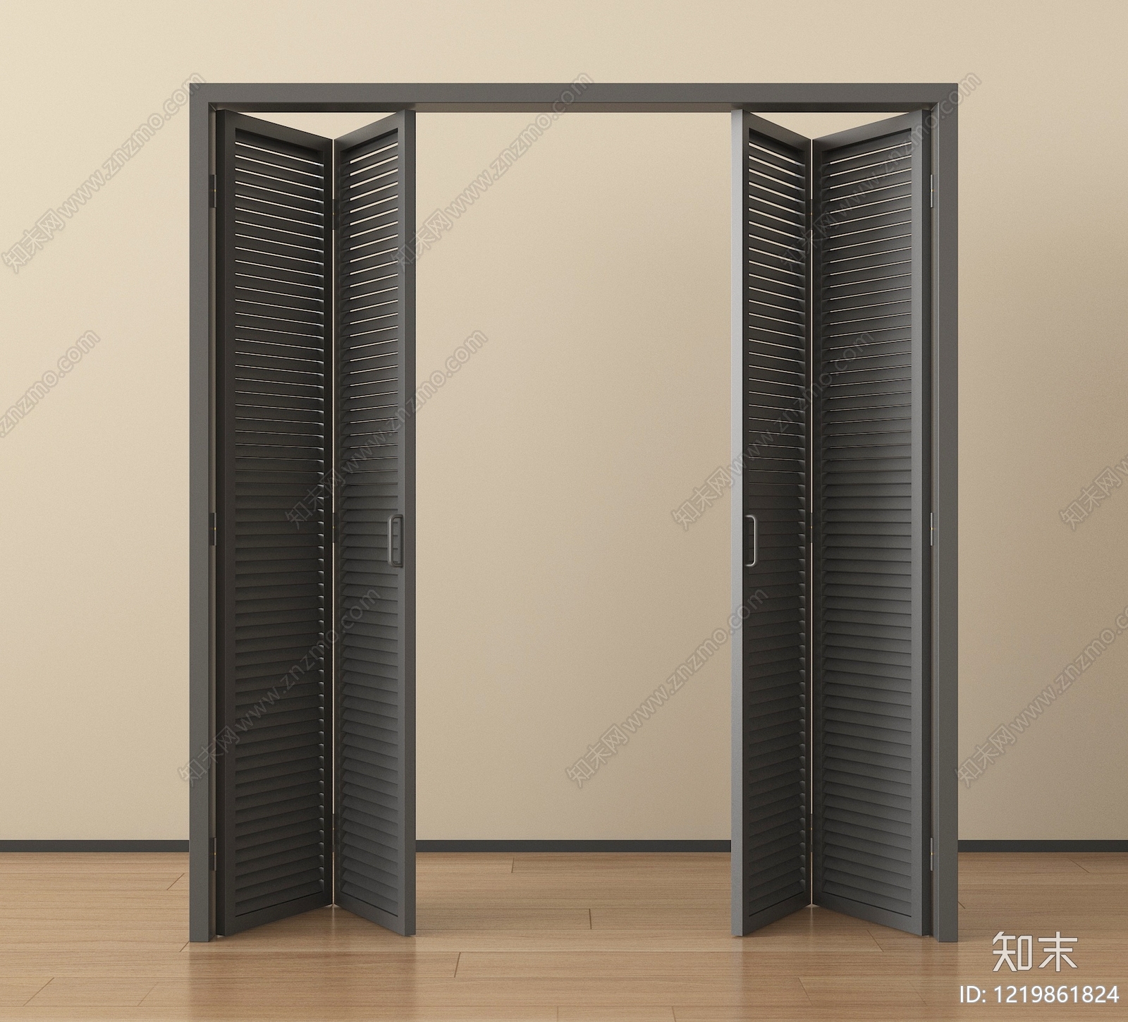 极简折叠门3D模型下载【ID:1219861824】