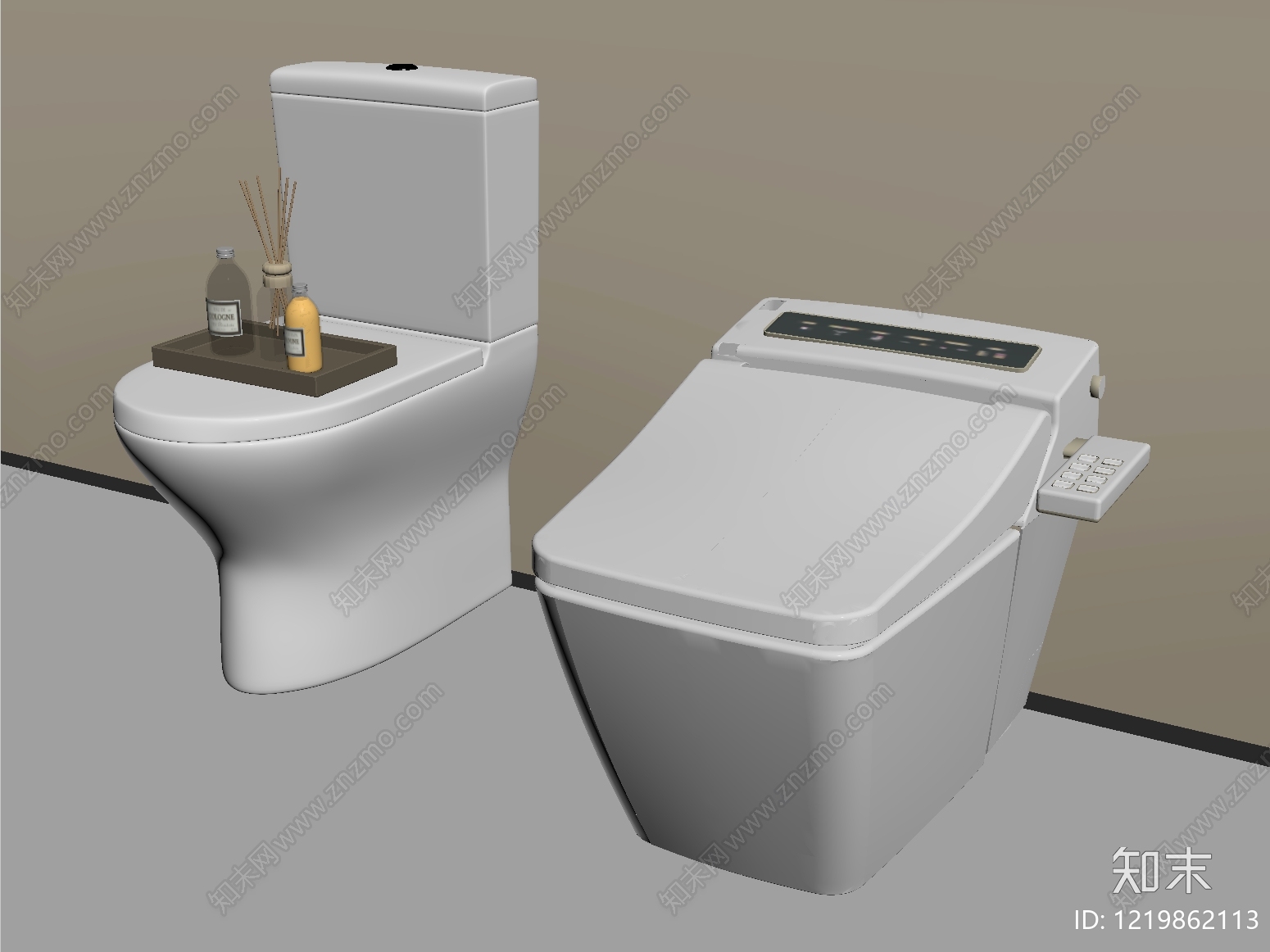 现代简约马桶SU模型下载【ID:1219862113】