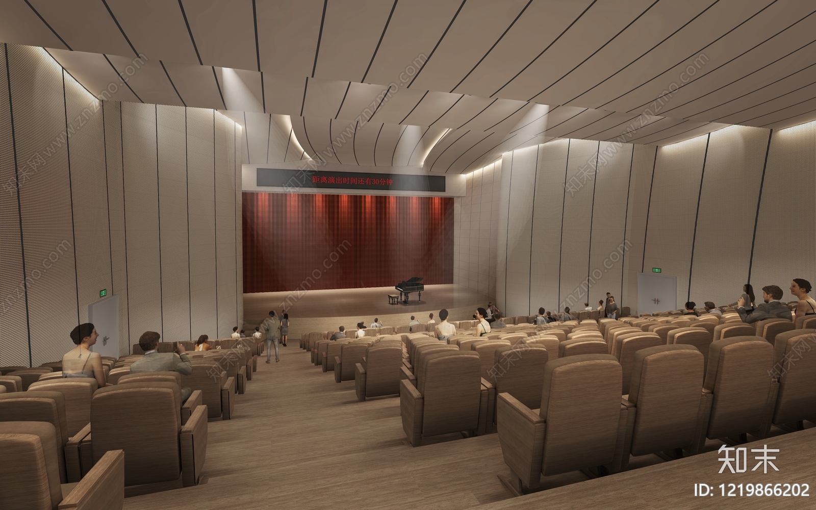 极简主义报告厅3D模型下载【ID:1219866202】