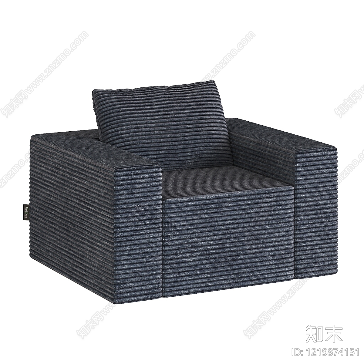 极简主义单人沙发3D模型下载【ID:1219874151】