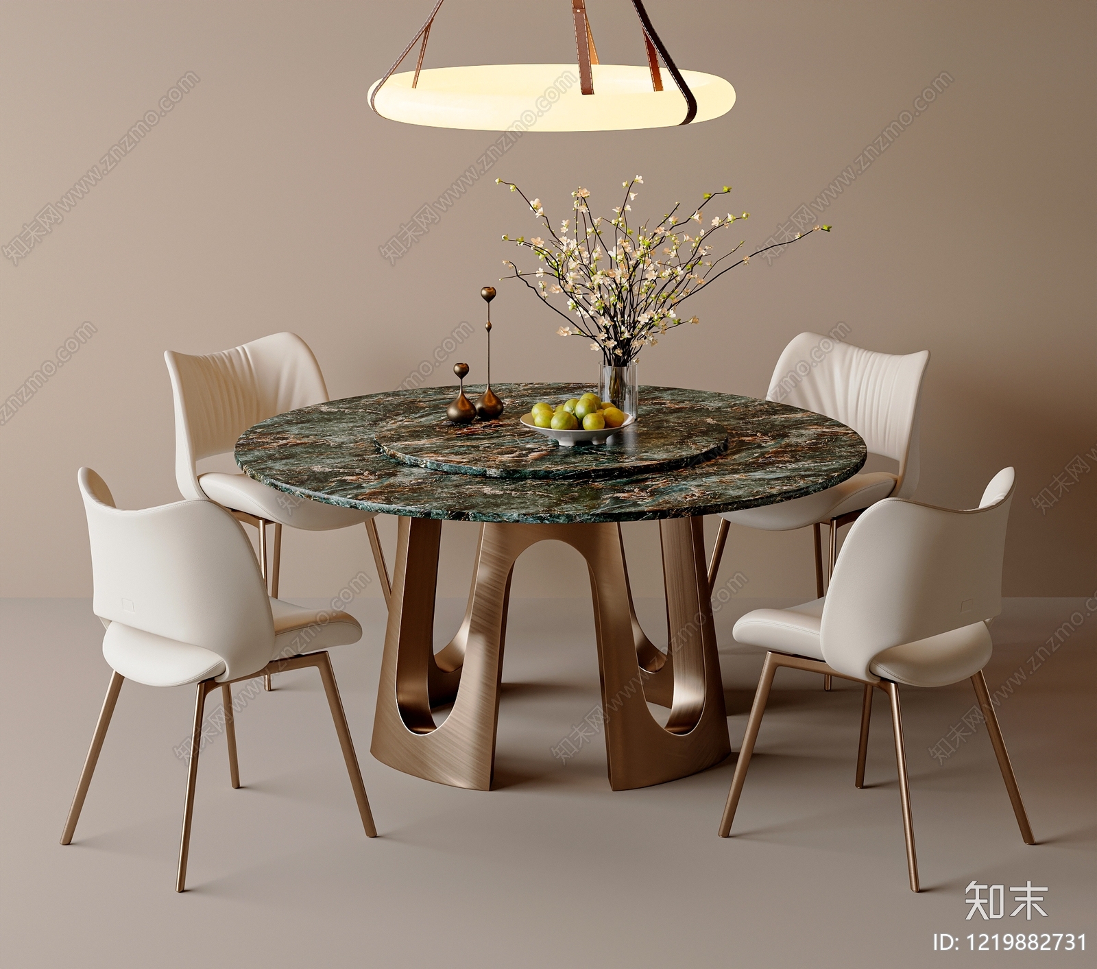 意式餐桌椅SU模型下载【ID:1219882731】