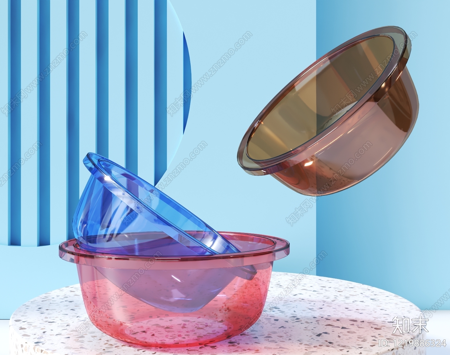 现代简约厨房用品3D模型下载【ID:1219886324】