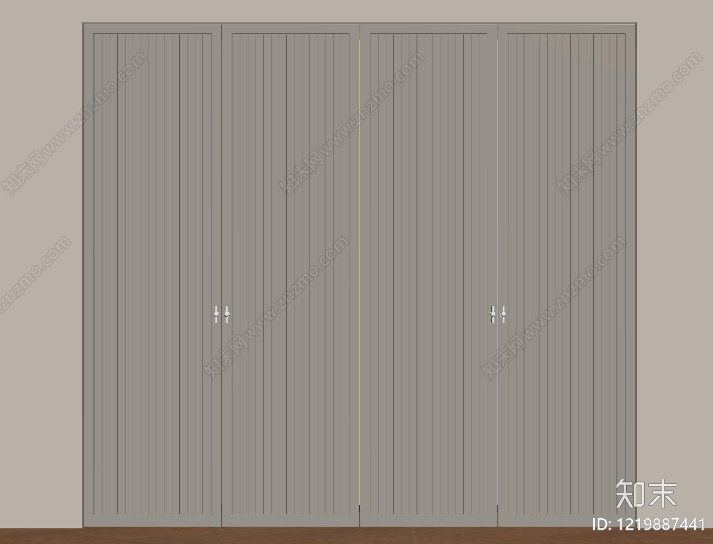 现代简约衣柜SU模型下载【ID:1219887441】