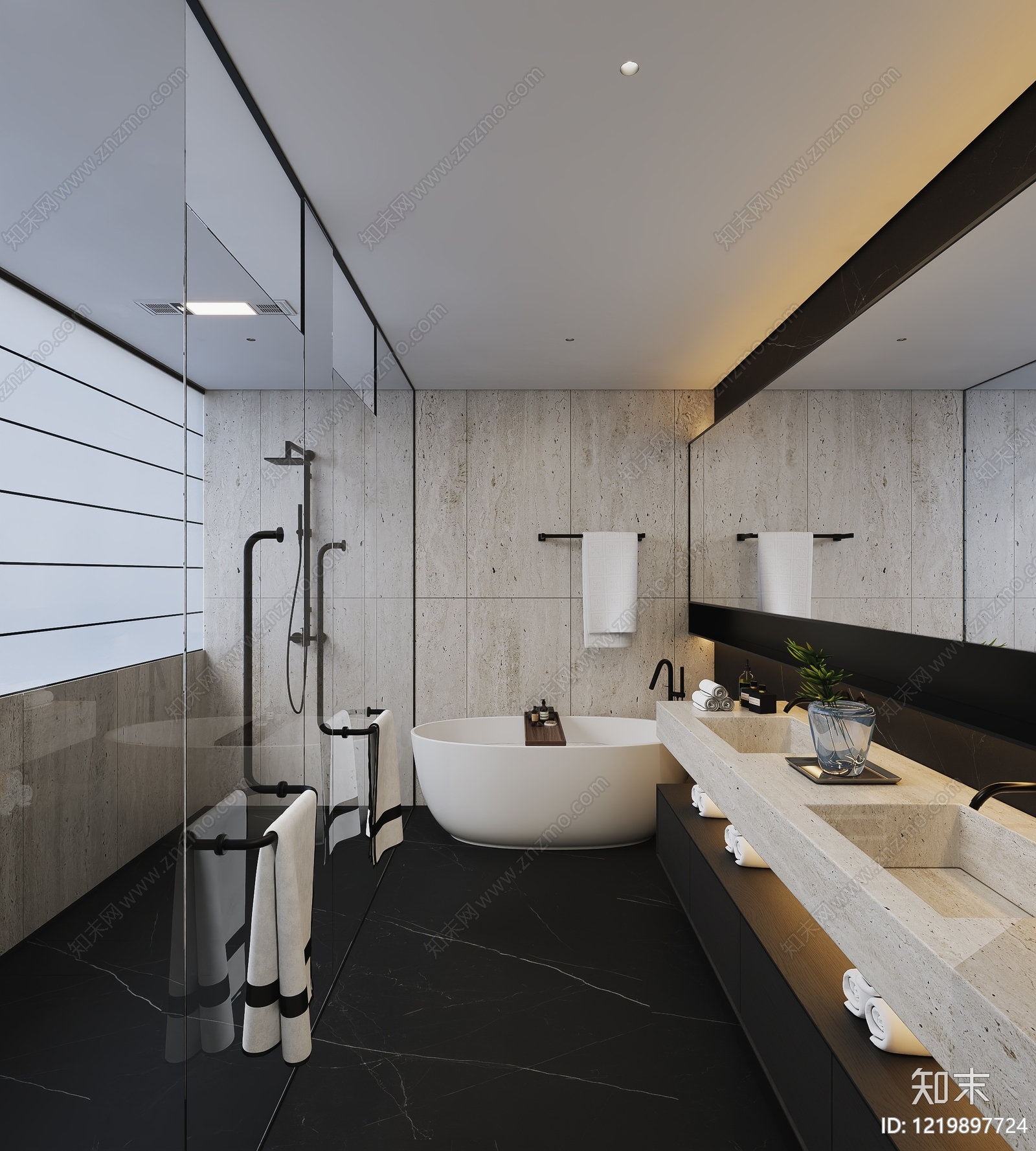 极简主义卫生间3D模型下载【ID:1219897724】