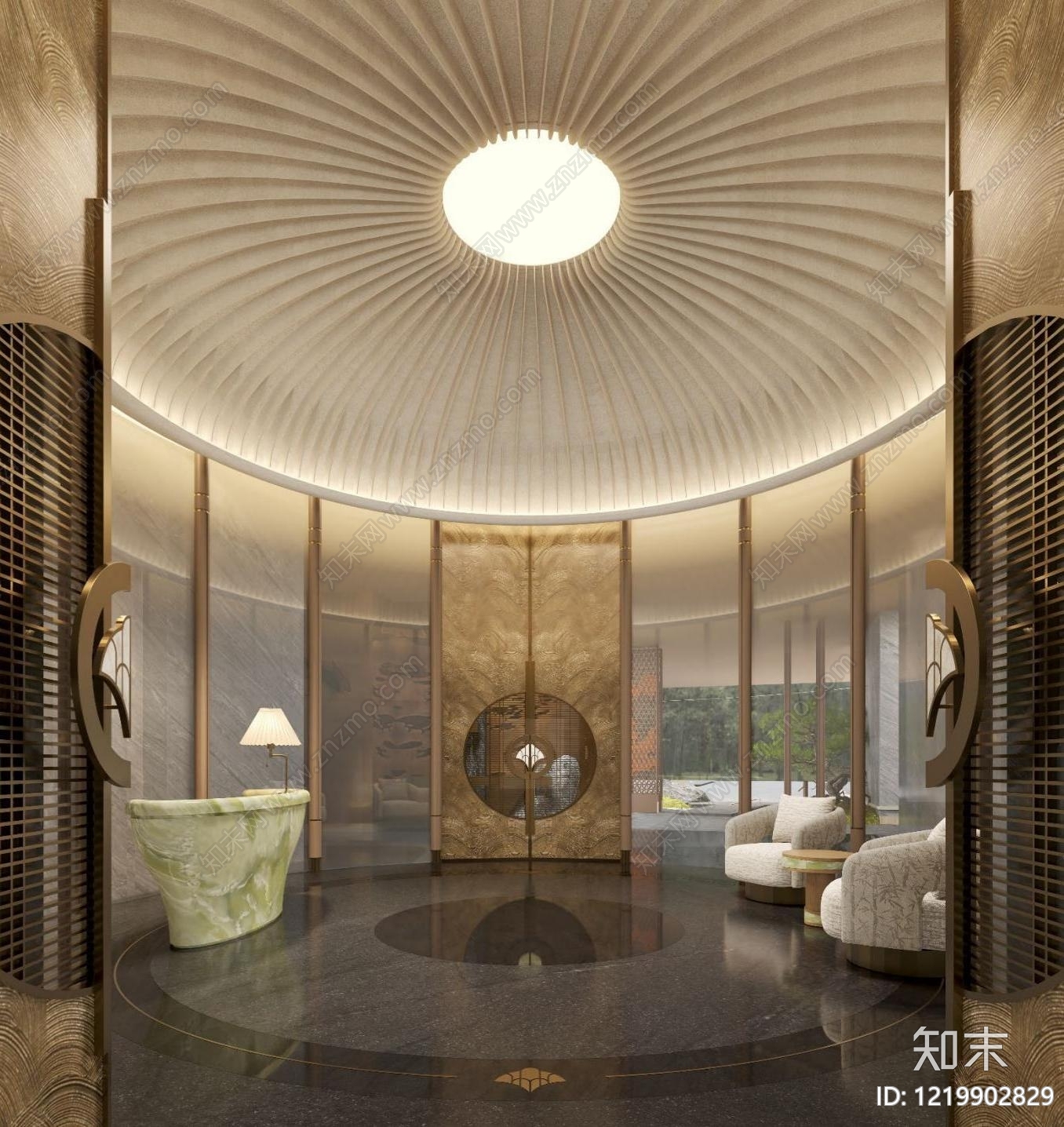 售楼处cad施工图下载【ID:1219902829】