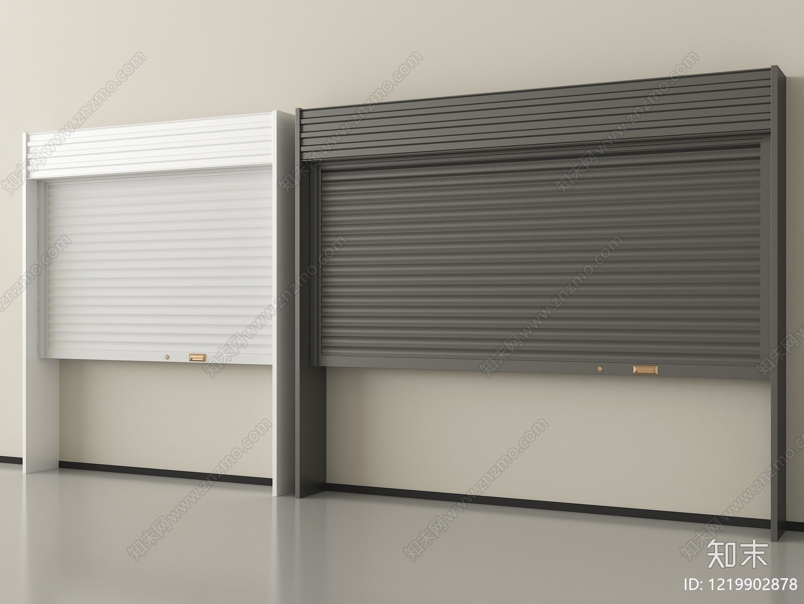 极简卷帘门3D模型下载【ID:1219902878】