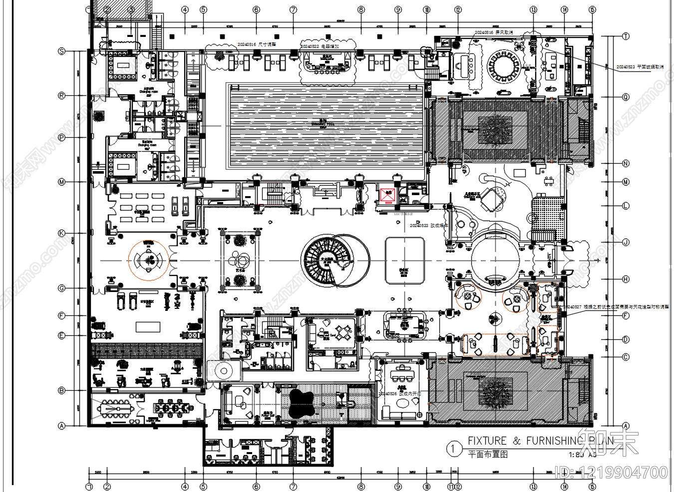 售楼处cad施工图下载【ID:1219904700】