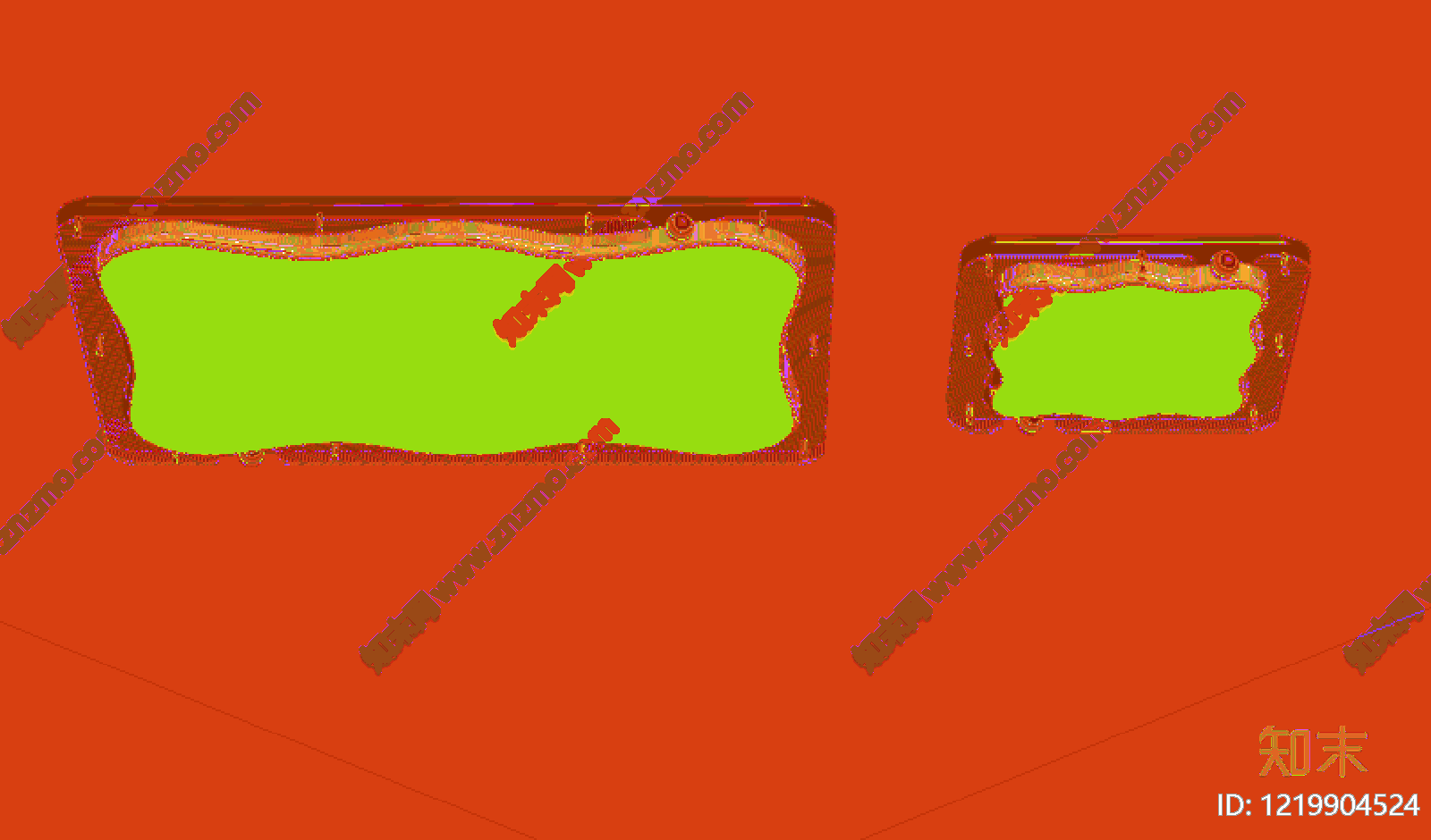现代简约吸顶灯SU模型下载【ID:1219904524】