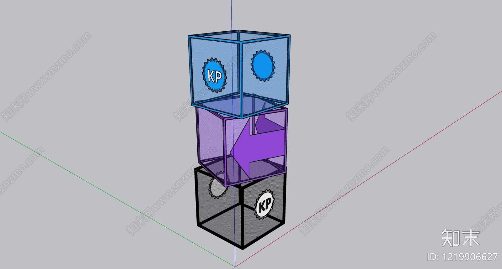 现代BOX入口引号装置SU模型下载【ID:1219906627】