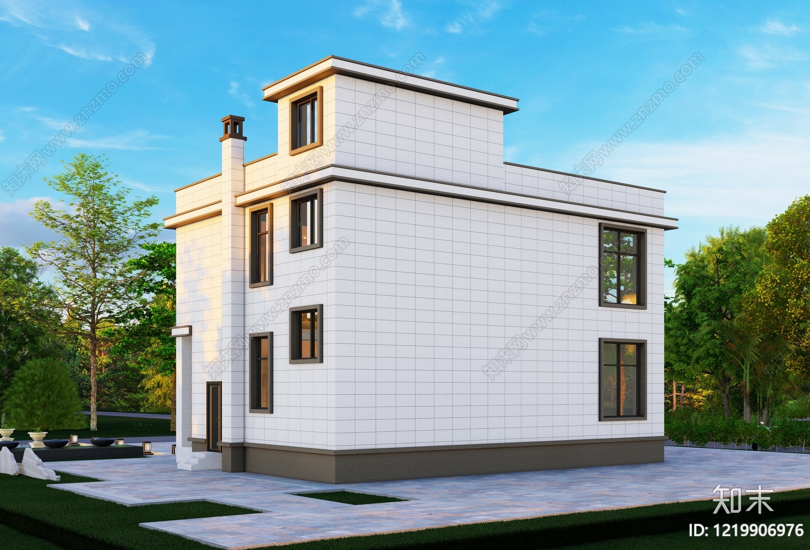 别墅建筑cad施工图下载【ID:1219906976】