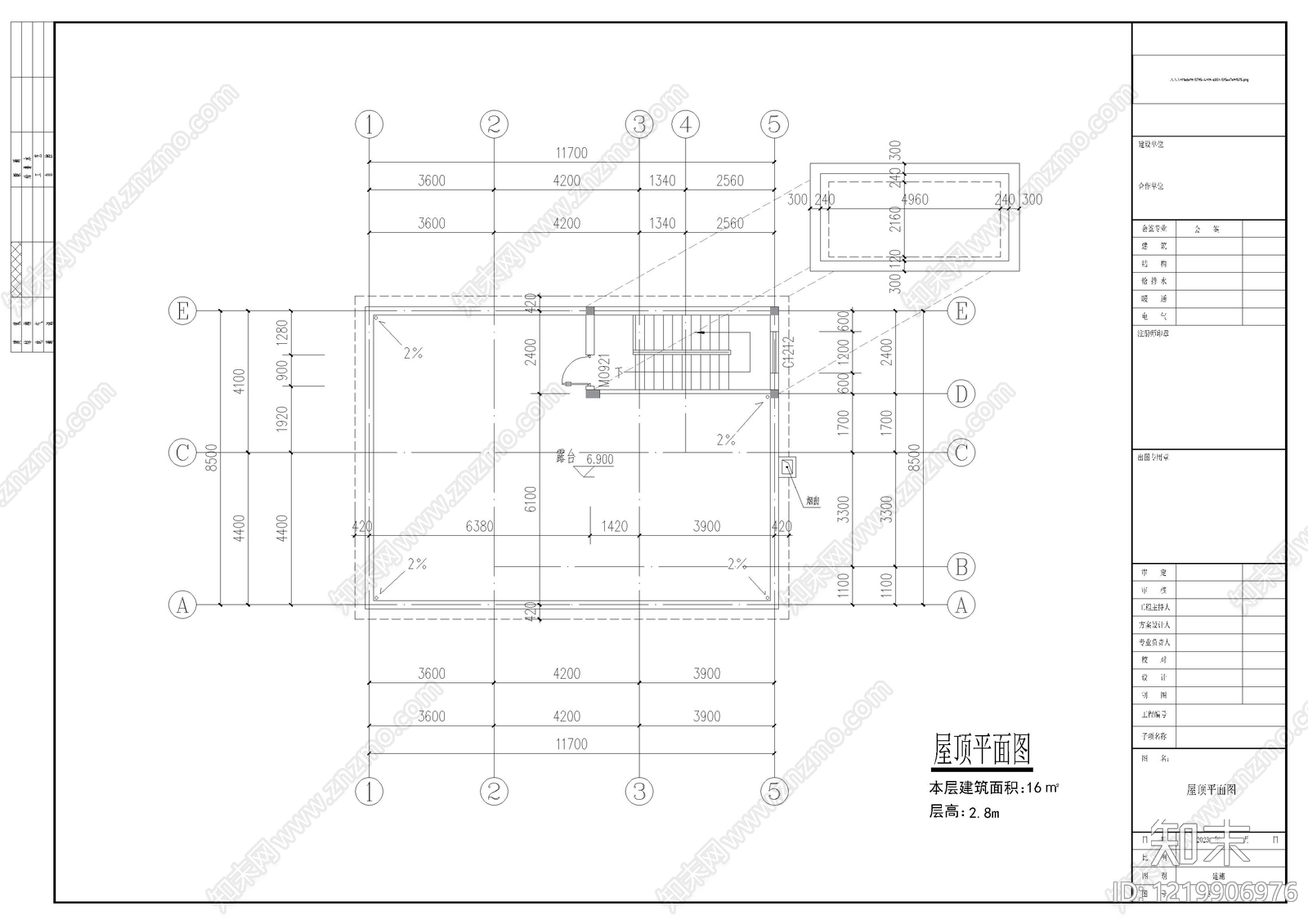 别墅建筑cad施工图下载【ID:1219906976】
