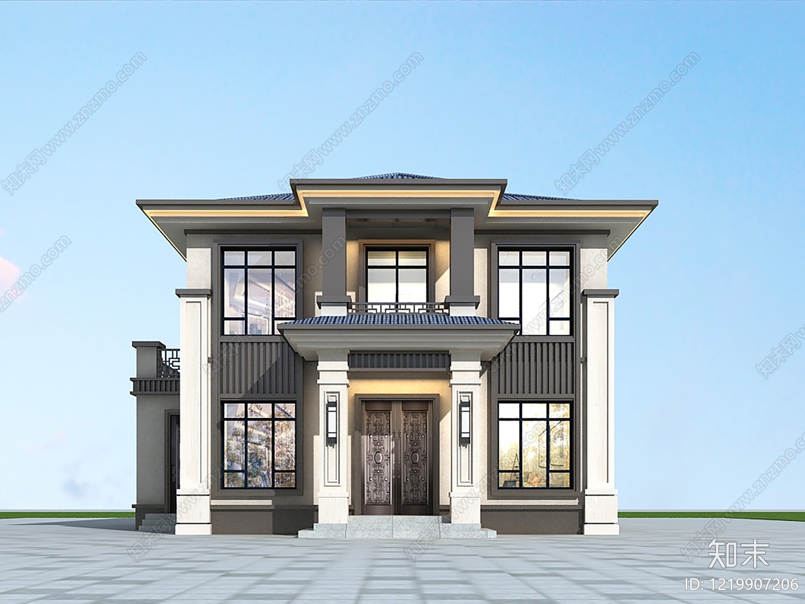 别墅建筑cad施工图下载【ID:1219907206】
