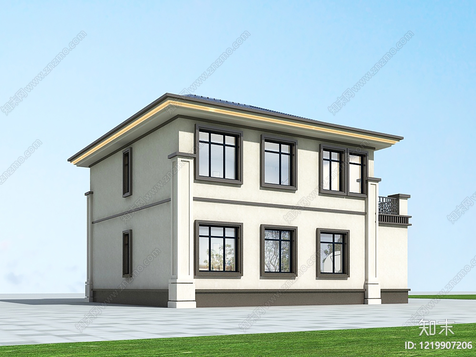 别墅建筑cad施工图下载【ID:1219907206】