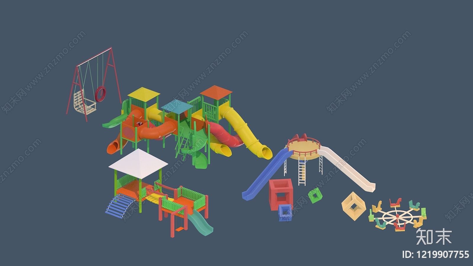 儿童游乐空间3D模型下载【ID:1219907755】
