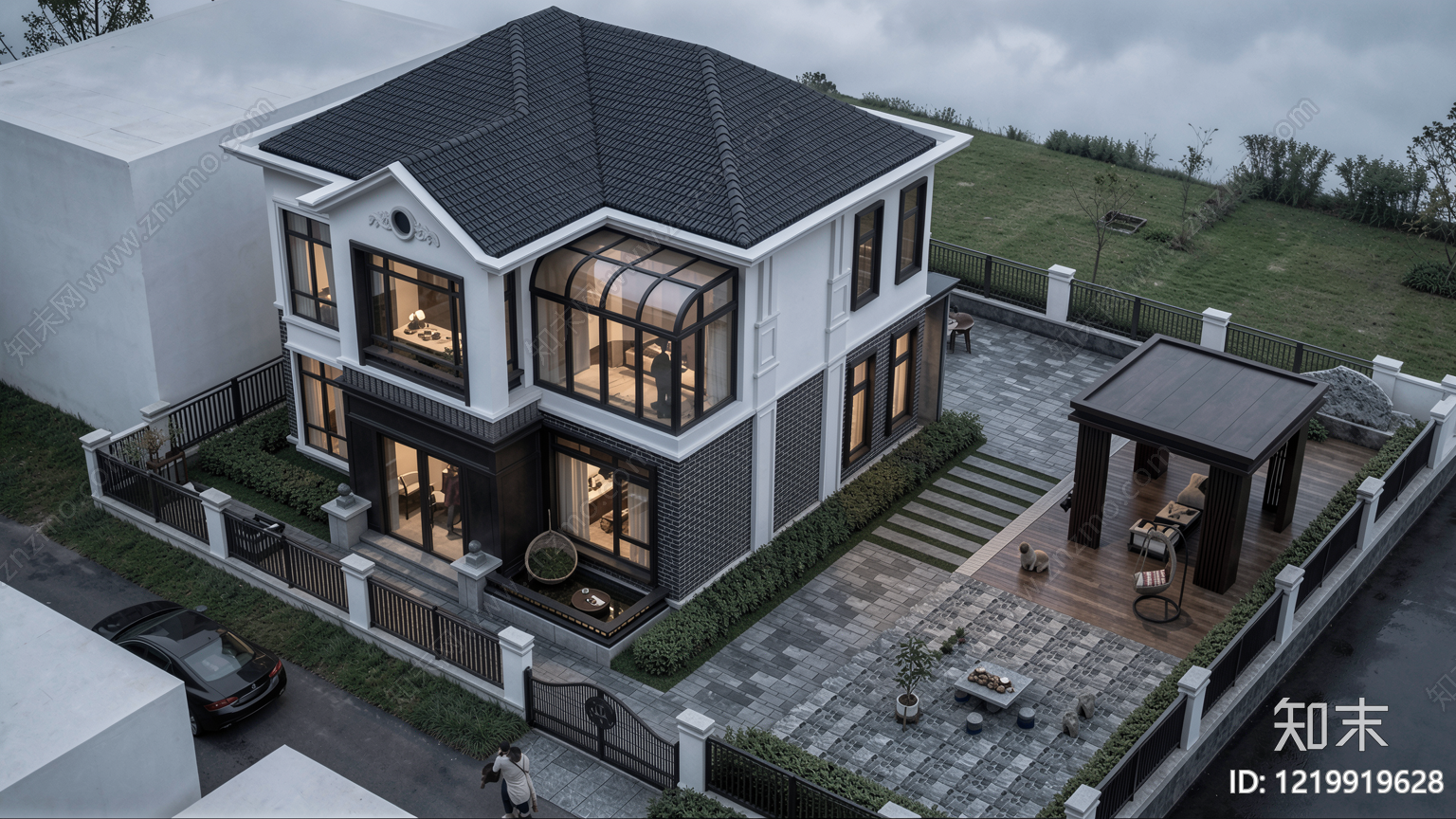 别墅建筑cad施工图下载【ID:1219919628】