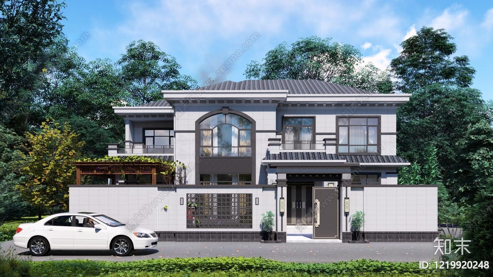 别墅建筑cad施工图下载【ID:1219920248】