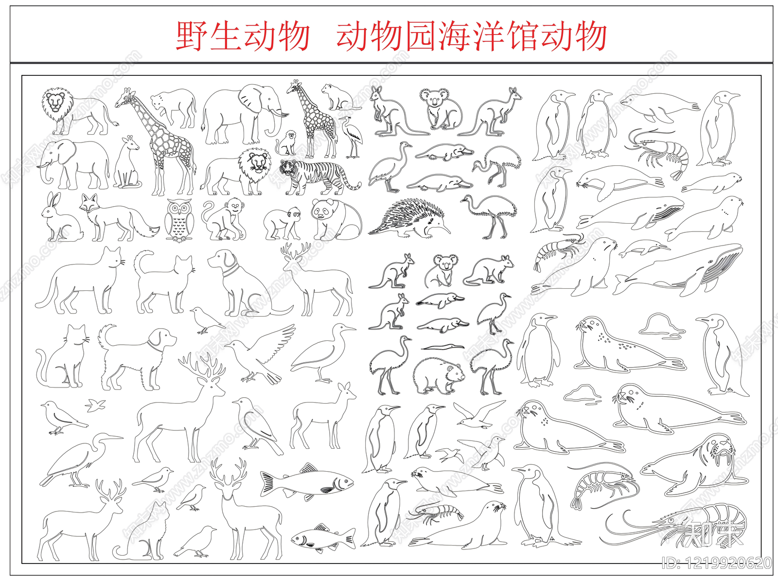动物cad施工图下载【ID:1219920620】