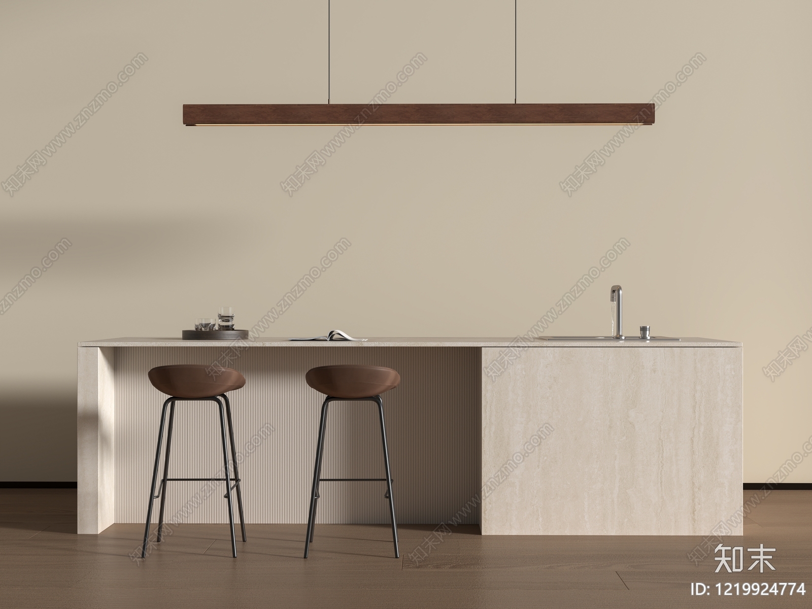 极简吧台3D模型下载【ID:1219924774】