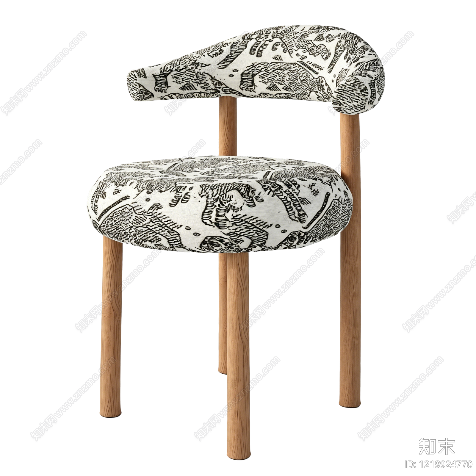 北欧餐椅3D模型下载【ID:1219924770】