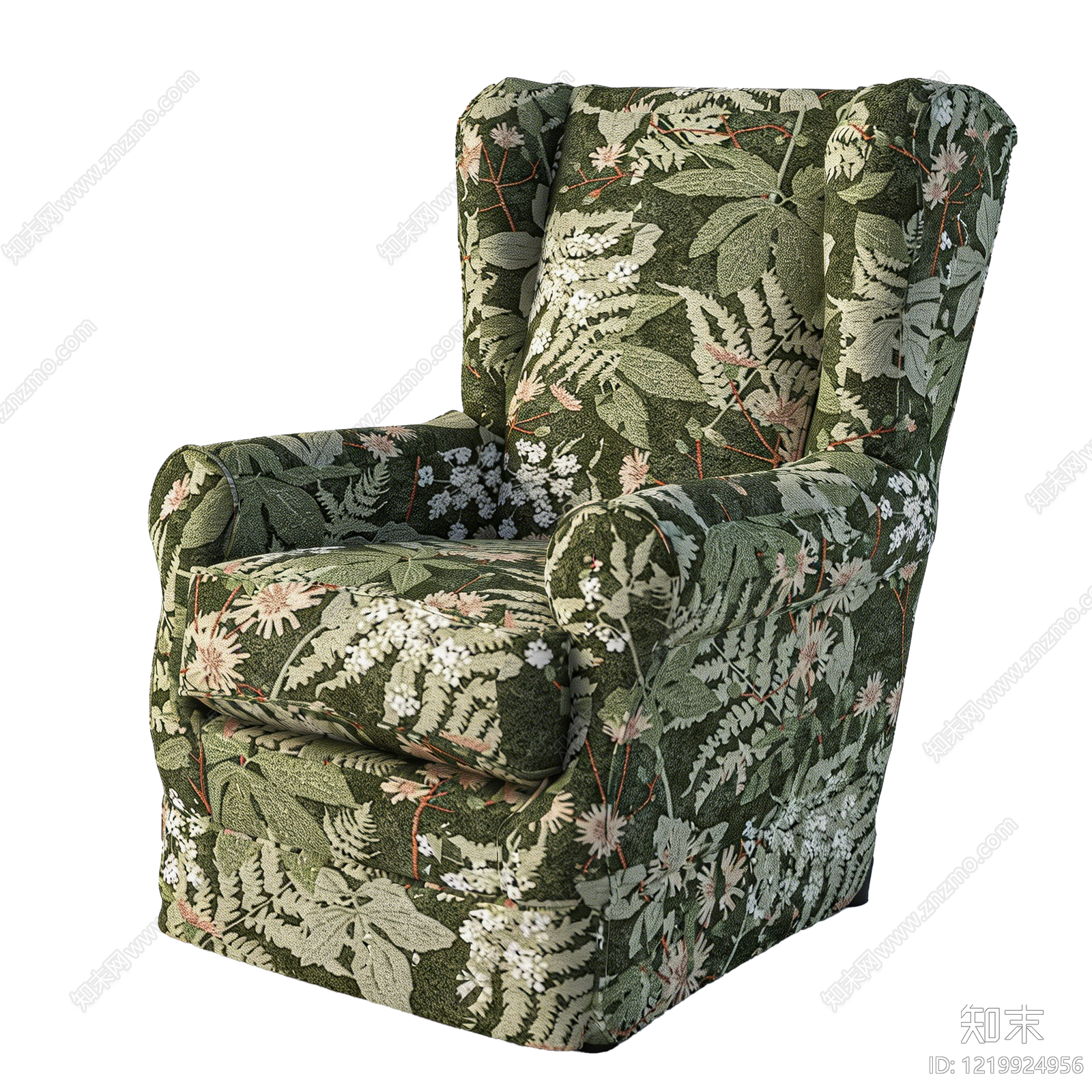 美式单人沙发3D模型下载【ID:1219924956】