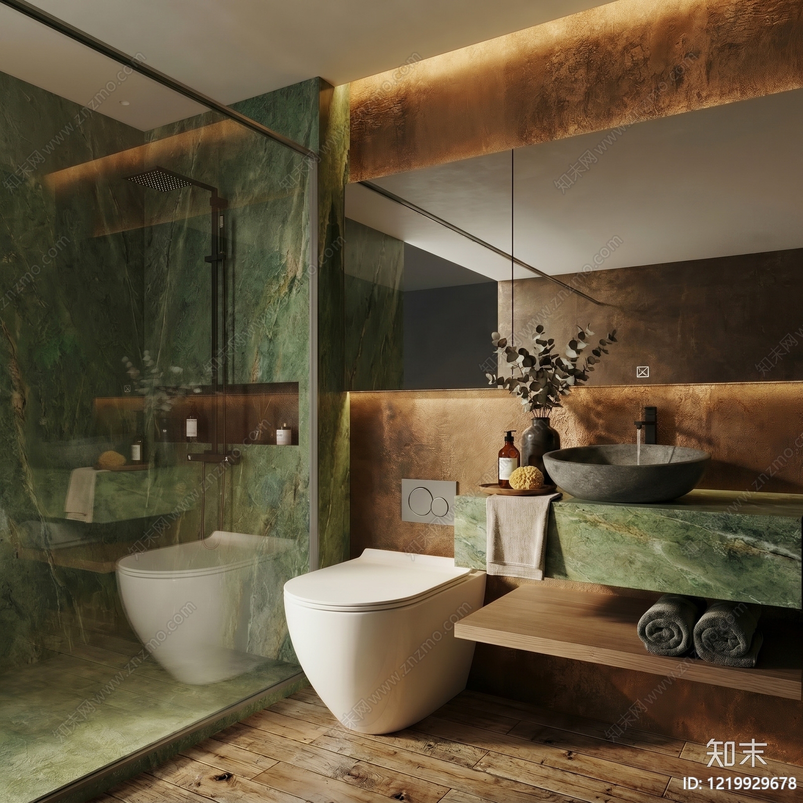 侘寂卫生间3D模型下载【ID:1219929678】