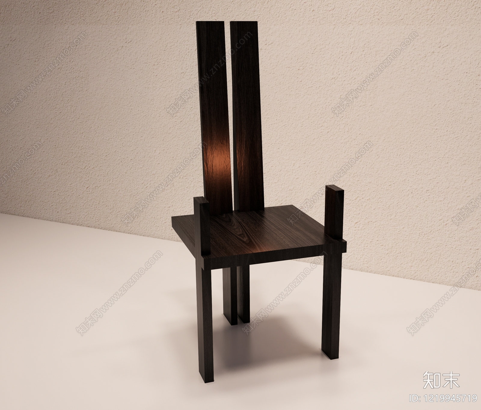 极简主义餐椅3D模型下载【ID:1219945719】