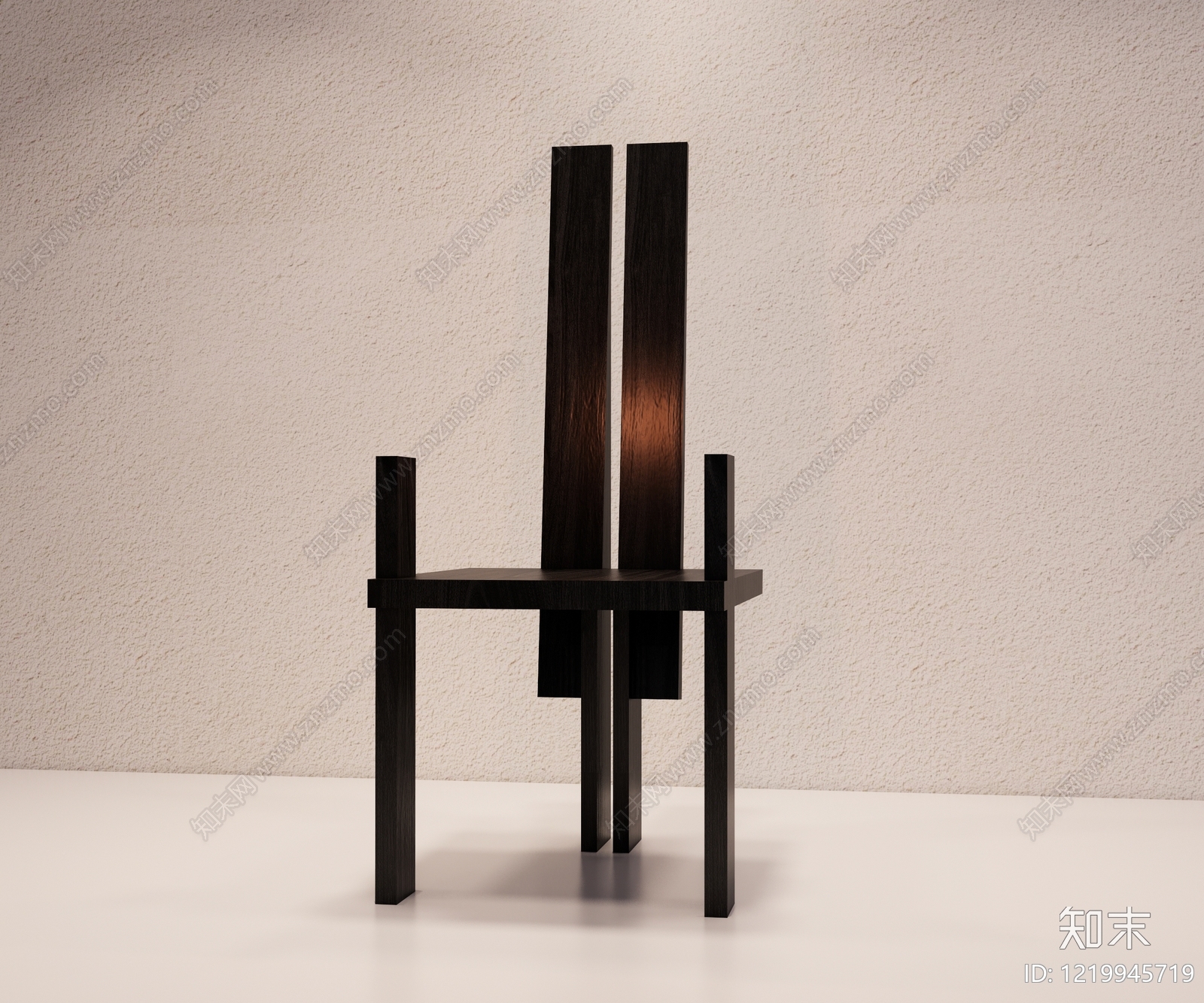 极简主义餐椅3D模型下载【ID:1219945719】