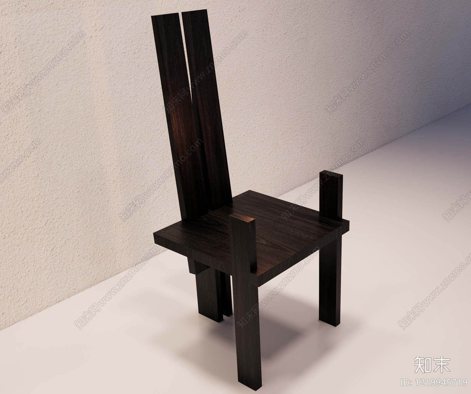 极简主义餐椅3D模型下载【ID:1219945719】