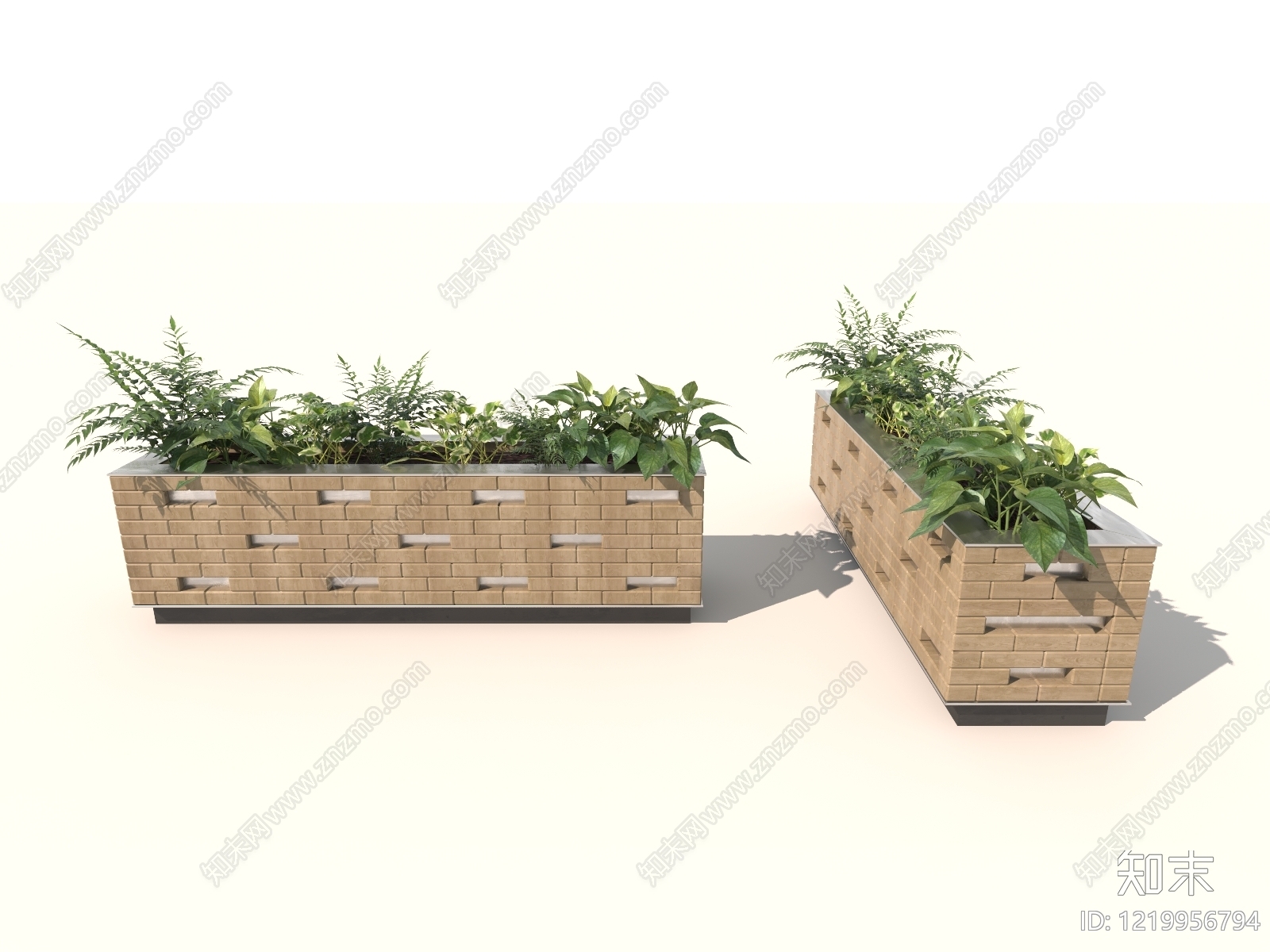 现代简约花池3D模型下载【ID:1219956794】