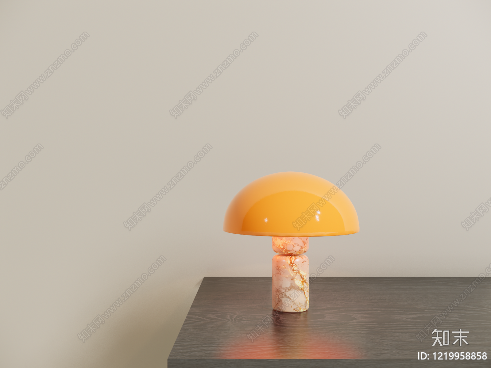 现代简约台灯3D模型渲染效果图