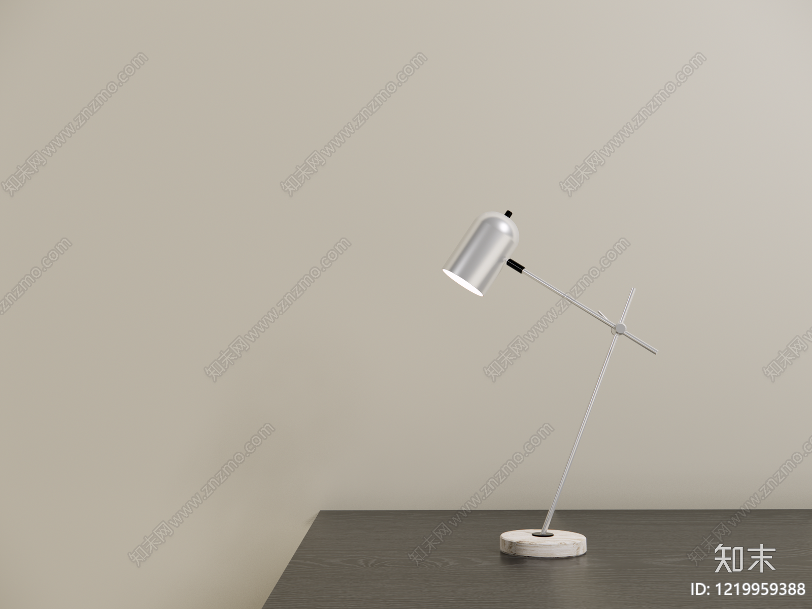 极简台灯3D模型渲染效果图