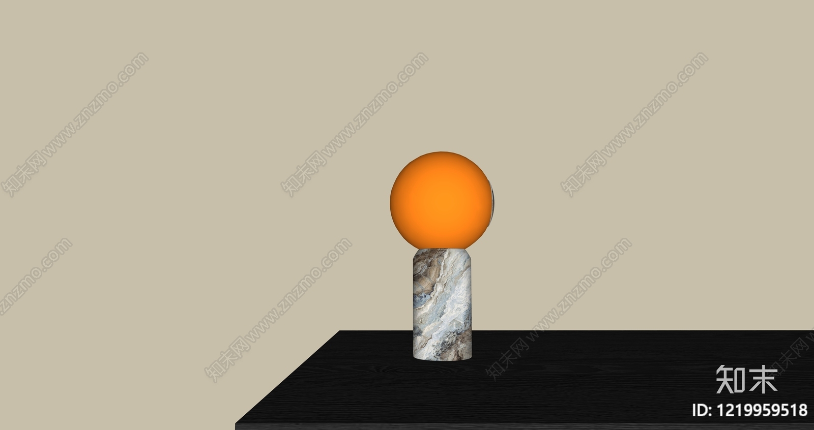 极简台灯3D模型下载【ID:1219959518】