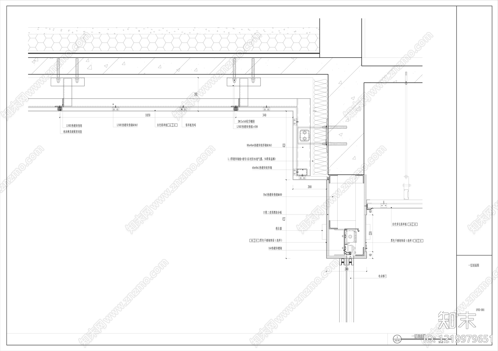 其他办公空间cad施工图下载【ID:1219979651】