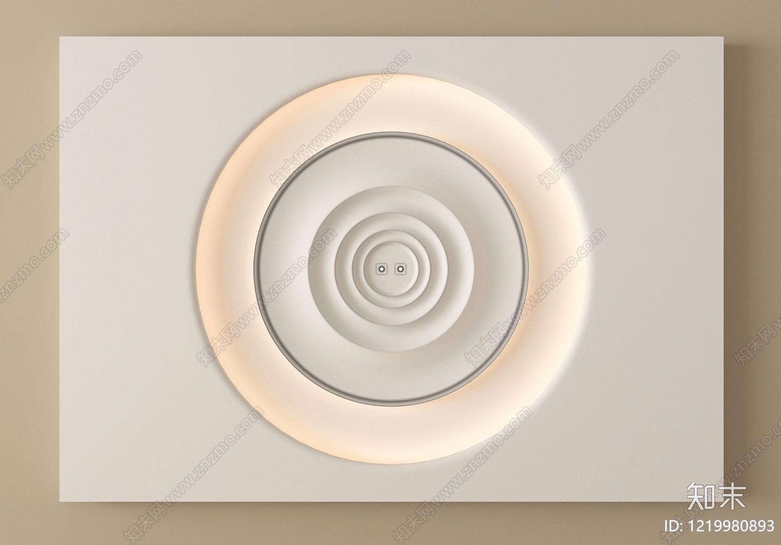 极简吊顶3D模型下载【ID:1219980893】