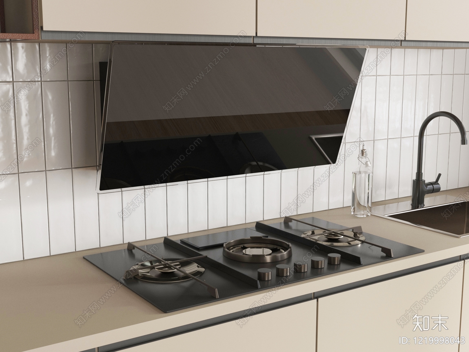 极简油烟机3D模型下载【ID:1219998043】