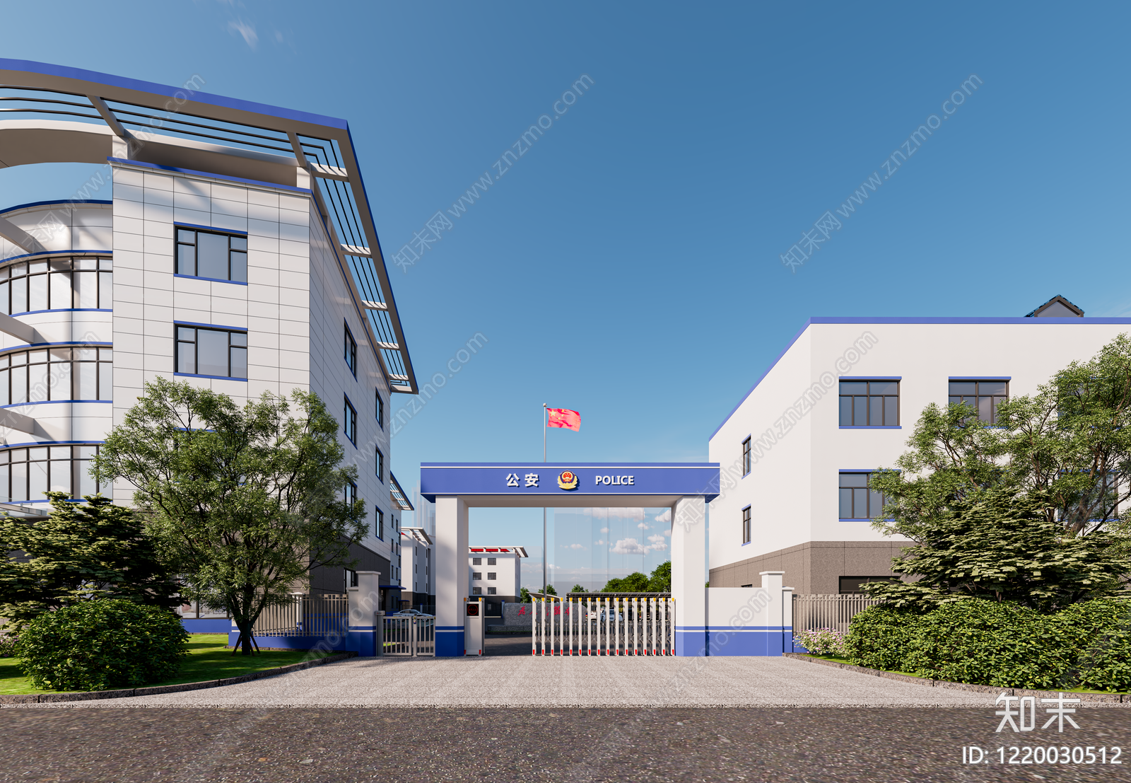 现代主义服务中心3D模型下载【ID:1220030512】