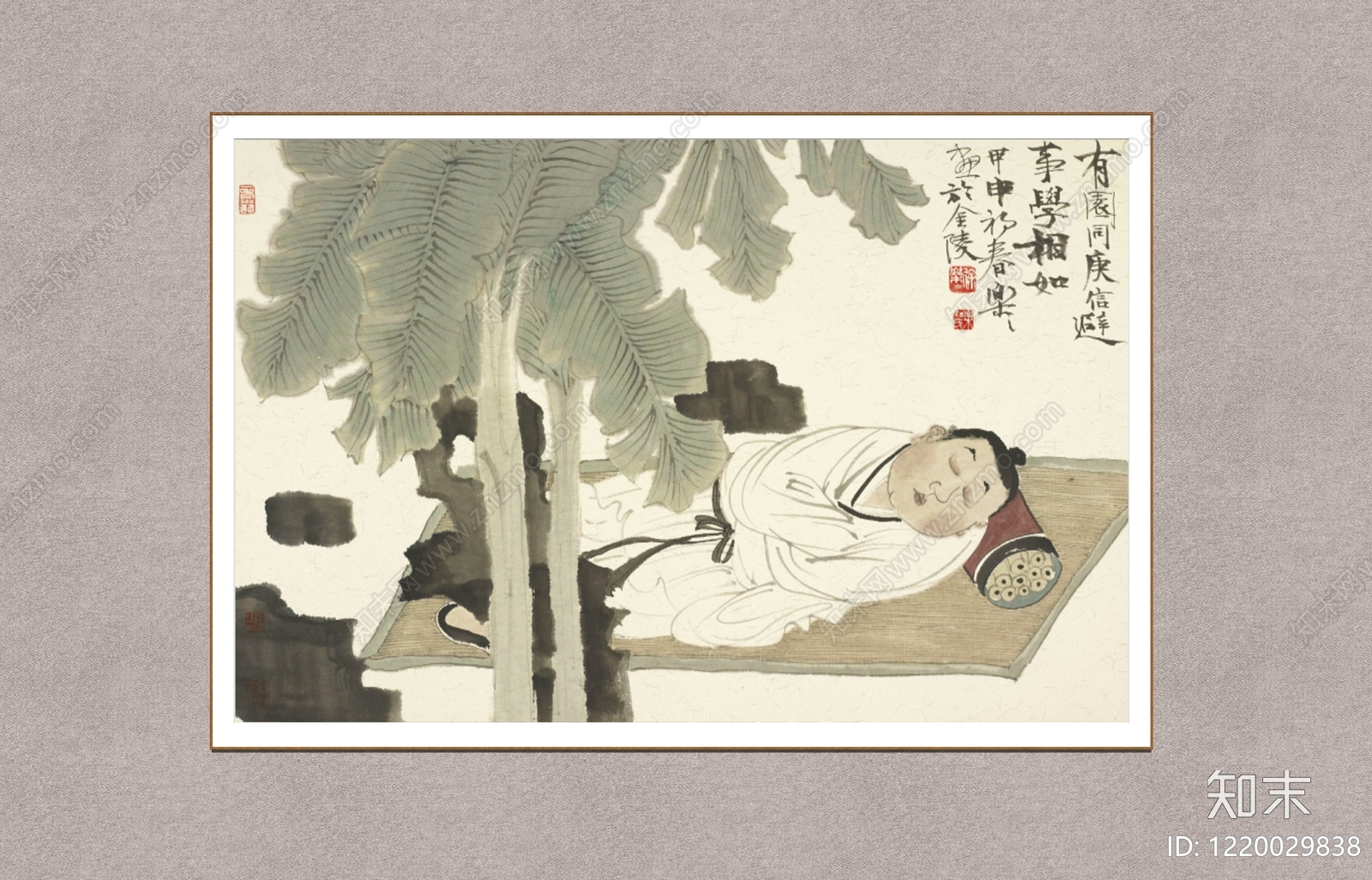新中式画框SU模型下载【ID:1220029838】
