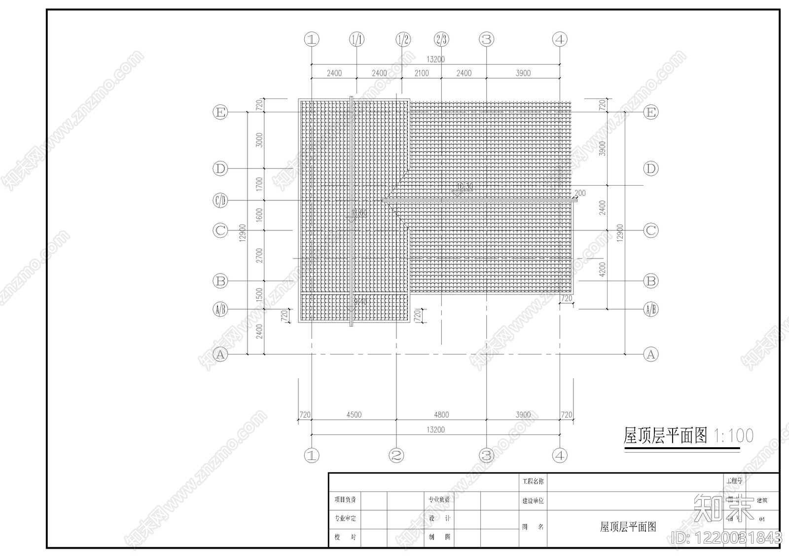 别墅建筑cad施工图下载【ID:1220031843】