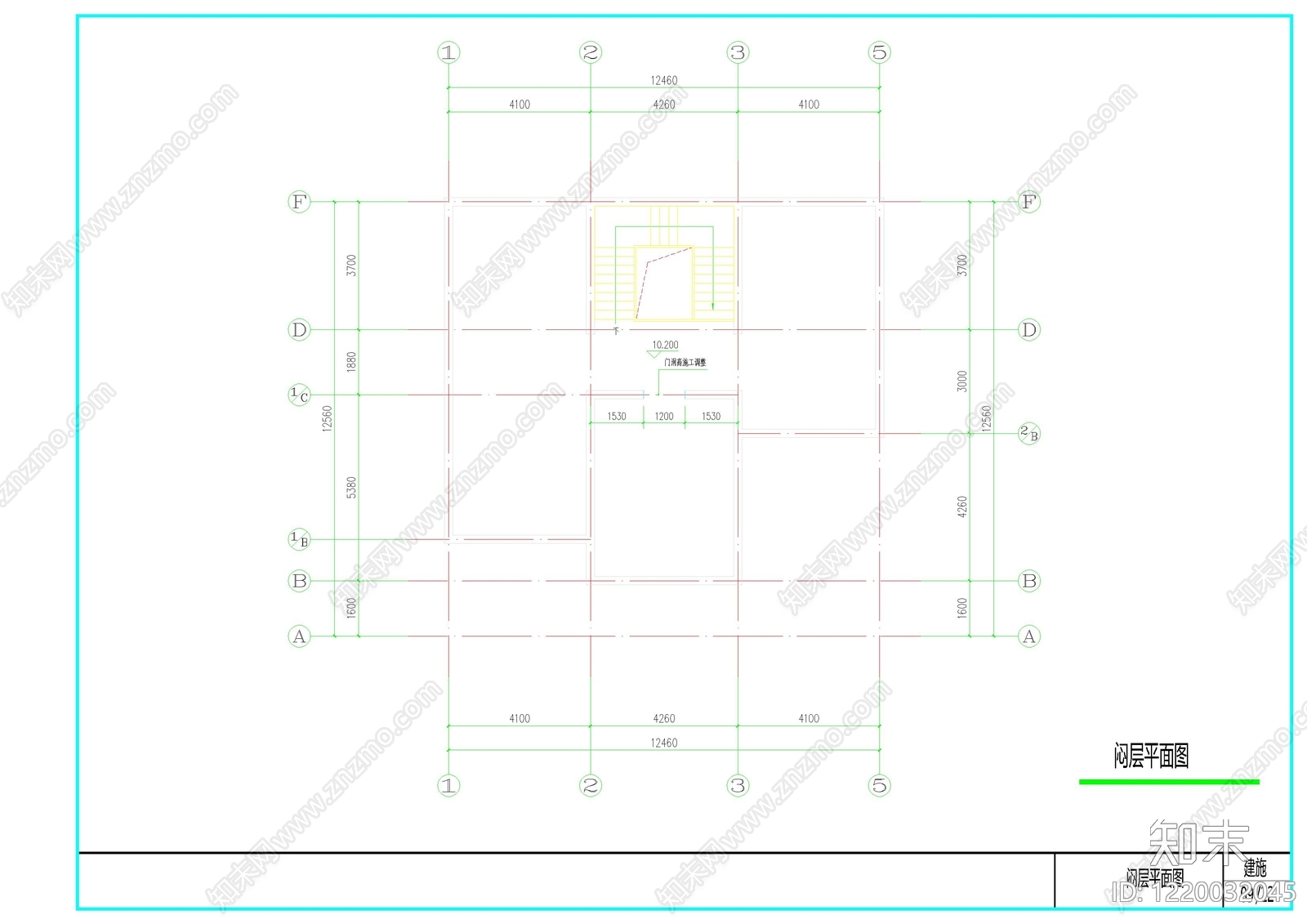 别墅建筑cad施工图下载【ID:1220032045】