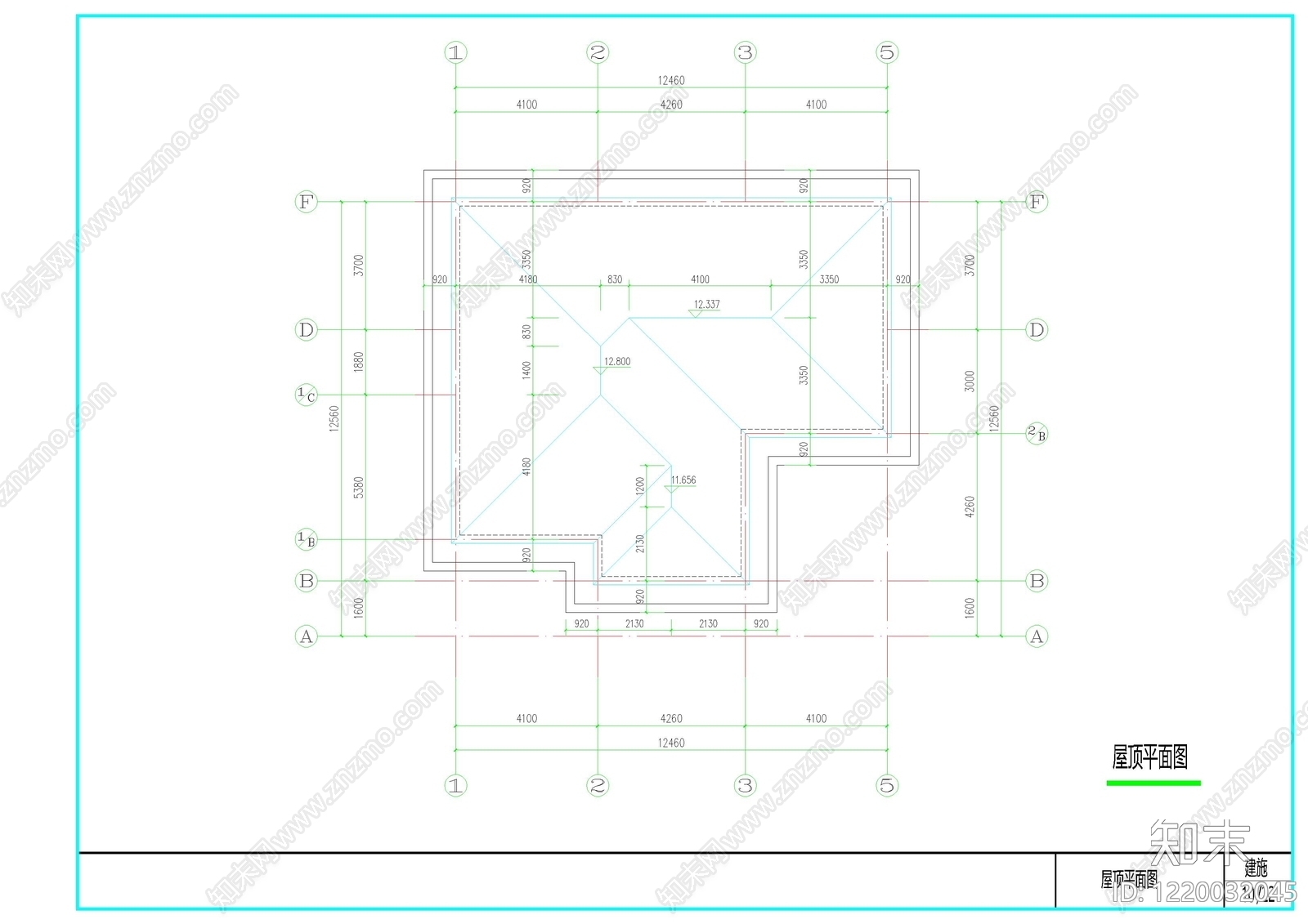 别墅建筑cad施工图下载【ID:1220032045】