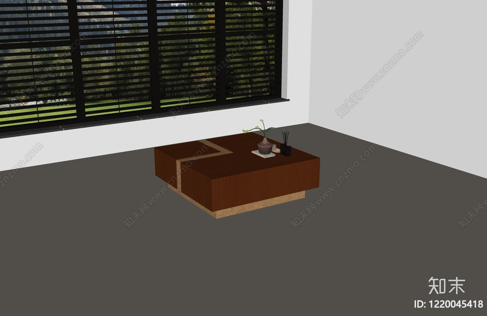 现代简约茶几SU模型下载【ID:1220045418】