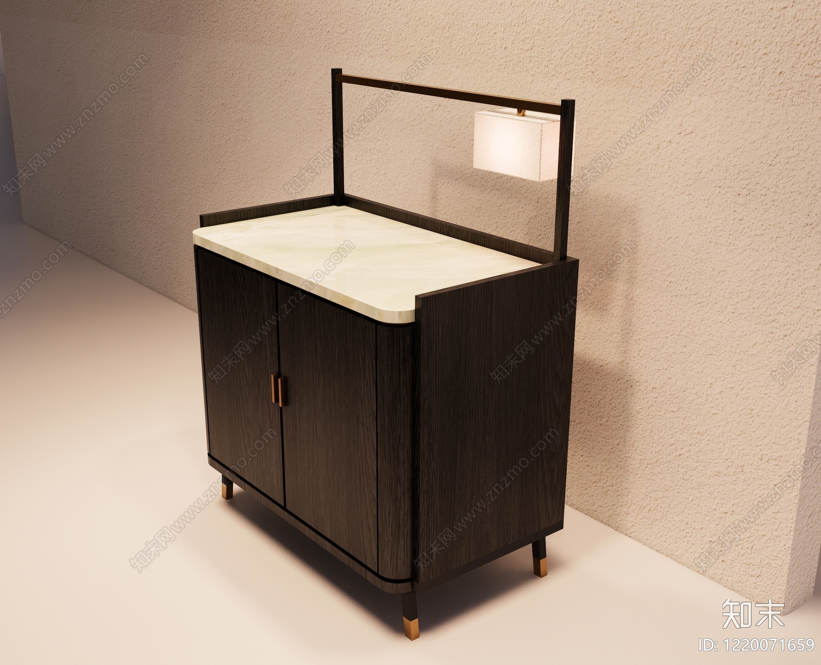 意式极简餐边柜3D模型下载【ID:1220071659】