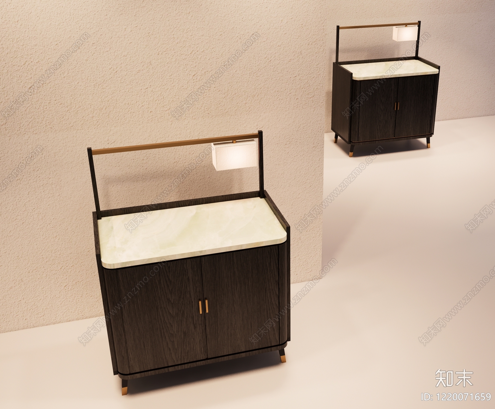 意式极简餐边柜3D模型下载【ID:1220071659】
